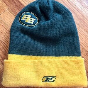 Vintage Reebok Edmonton ESKIMOS Beanie Hat Cap Winter Toque Knit CFL Football